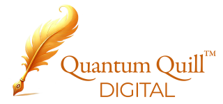 Quivara - Quantum Quill Digital's Mascot - Horizontal Logo