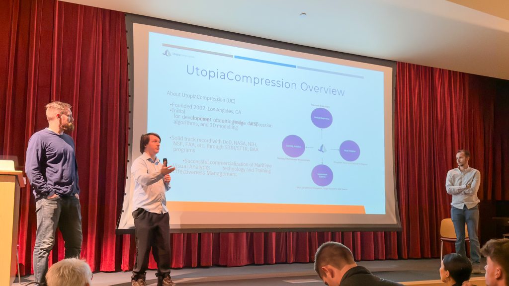 Utopia Compression presenting at MakeUtah's Spotlight Utah StartUps during Utah Tech Week 2025.